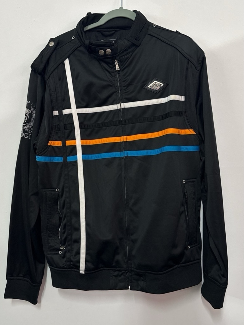 Coogi Men's Black Track Jacket